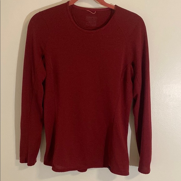 Patagonia Women's Capilene® Thermal Weight Crewneck Dark Red Sz XL - Picture 1 of 9